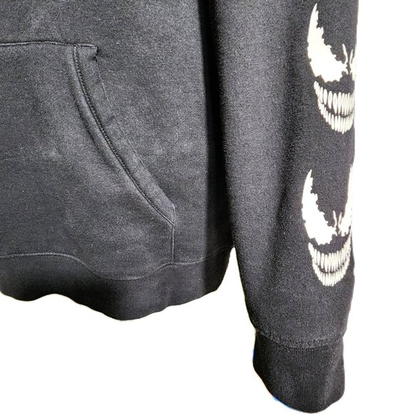Vans X Marvel Comics Venom Hoodie Mens Large Black Sweatshirt Fleece - Picture 7 of 16